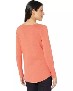 Свитер NIC+ZOE Speckled Vital V-Neck, цвет Emberglow