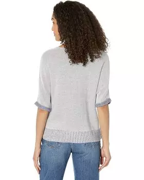 Свитер NIC+ZOE Surf Lodge Sweater, синий мульти