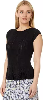 Свитер NIC+ZOE Textured Swing Sweater, цвет Black Onyx