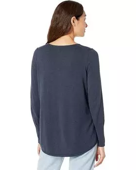 Свитер NIC+ZOE Vital V-Neck, цвет Dark Indigo