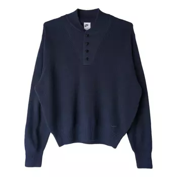 Свитер Nike Life Long Sleeve Military Henley Sweater 'Obsidian', темно-синий
