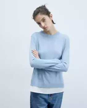 Свитер низкой вязки Sfera, синий