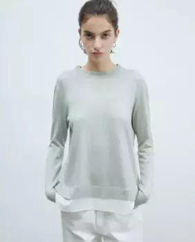 Свитер низкой вязки Sfera, зеленый