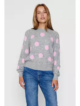 Свитер NMPH Ellen, цвет Grau/Rosa