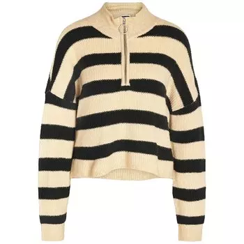 Свитер Noisy May Newalice Half Zip, бежевый