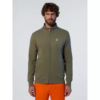 Свитер North Sails Basic Full Zip, зеленый