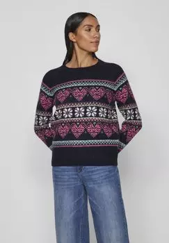 Свитер NOWHEART CHRISTMAS VILA, военно-морской