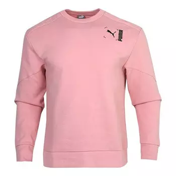 Свитер nu-tility sweatshirt 'pink black' Puma, розовый