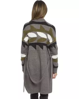 Свитер NYDJ Fair Isle Coatigan, цвет Volcanic Glass