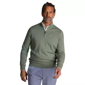 Свитер Nza New Zealand 25FN465 half zip, зеленый