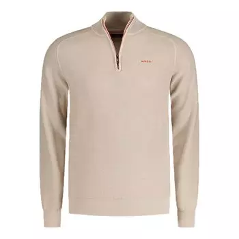 Свитер Nza New Zealand Kairaki Half Zip, бежевый