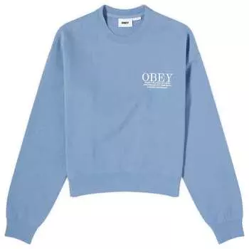 Свитер Obey Cities Crewneck Sweater, цвет Coronet Blue