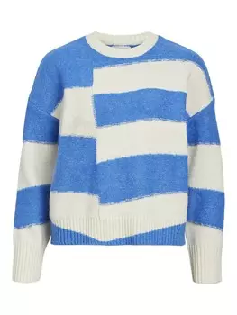 Свитер Object CATTA, королевский синий/белый