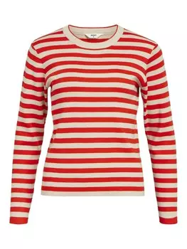 Свитер Object, кремовый/красный