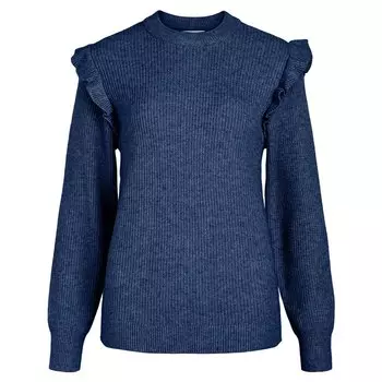 Свитер Object Malena O Neck, синий