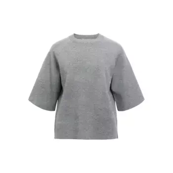 Свитер Object Reynard 2/4 short sleeve, серый