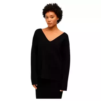 Свитер Object Reynard v neck, черный