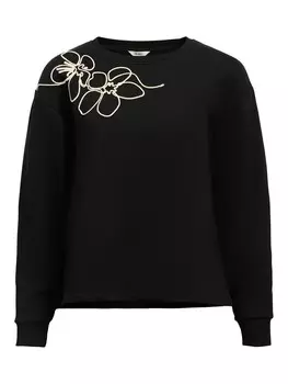 Свитер OBJECT Sweatshirt, черный