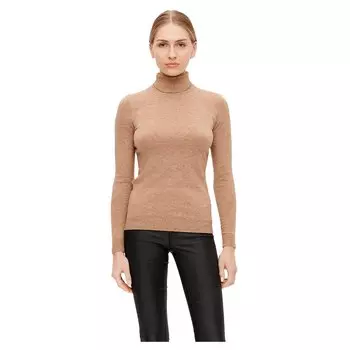 Свитер Object Thess Long Sleeve Roll Neck, коричневый