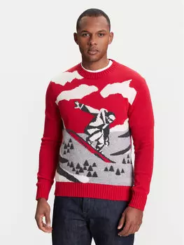 Свитер обычного кроя 1244K108R United Colors Of Benetton, красный