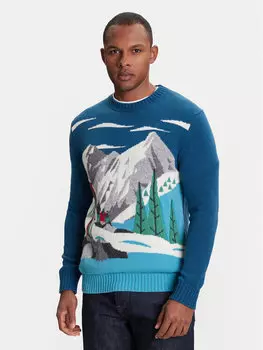 Свитер обычного кроя 1244K108S United Colors Of Benetton, синий