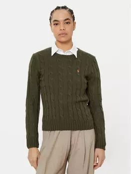 Свитер обычного кроя 211891640030 Polo Ralph Lauren, зеленый