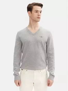 Свитер обычного кроя 251MA1504L506 Aeronautica Militare, серый