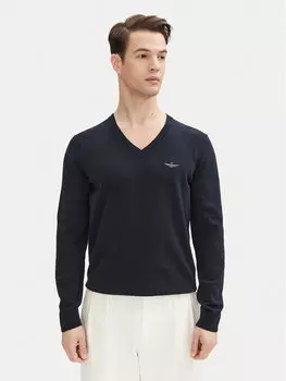 Свитер обычного кроя 251MA1504L506 Aeronautica Militare, синий