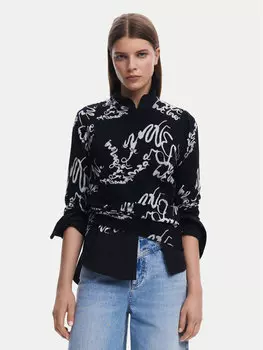 Свитер обычного кроя 25SWJF04 Desigual, черный