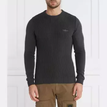 Свитер обычного кроя Aeronautica Militare, черный