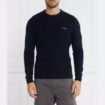 Свитер обычного кроя Aeronautica Militare, синий