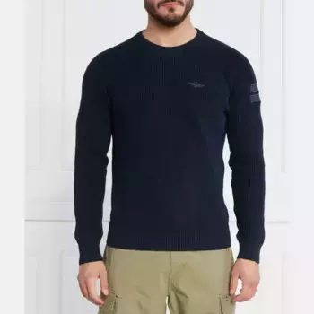 Свитер обычного кроя Aeronautica Militare, синий