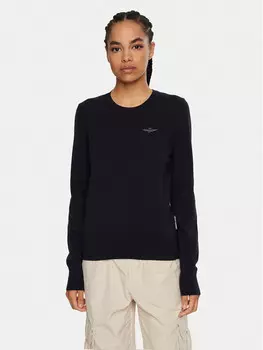 Свитер обычного кроя Aeronautica Militare, синий