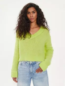 Свитер обычного кроя American Vintage, зеленый