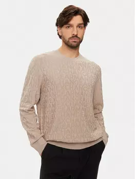 Свитер обычного кроя Armani Exchange, бежевый