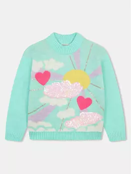 Свитер обычного кроя Billieblush, зеленый