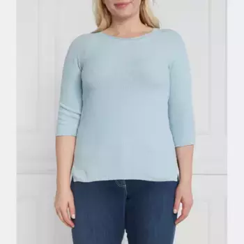 Свитер обычного кроя больших размеров Persona By Marina Rinaldi, синий