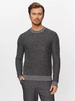 Свитер обычного кроя Boss, черный