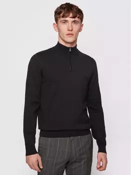 Свитер обычного кроя Boss, черный