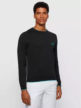 Свитер обычного кроя Boss, черный