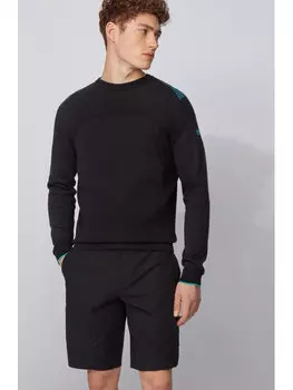 Свитер обычного кроя Boss, черный