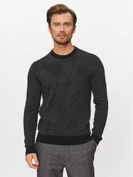 Свитер обычного кроя Boss, черный