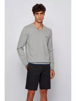 Свитер обычного кроя Boss, серый