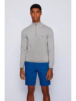 Свитер обычного кроя Boss, серый