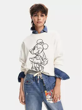 Свитер обычного кроя Desigual, экрю