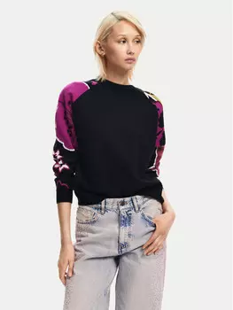 Свитер обычного кроя Desigual, черный