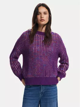 Свитер обычного кроя Desigual, фиолетовый