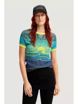 Свитер обычного кроя Desigual, синий