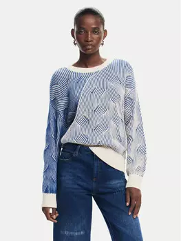 Свитер обычного кроя Desigual, синий