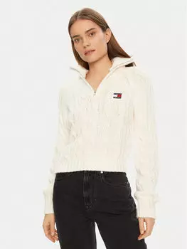 Свитер обычного кроя DW0DW20269 Tommy Jeans, экрю